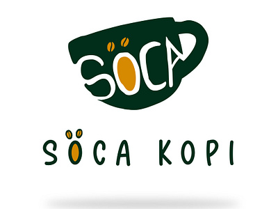 Soca kopi cafe logo branding graphic design logo