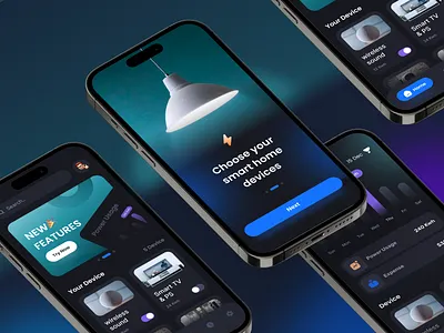 Smart Home Mobile App application design home app smart home ui uiux