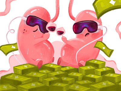 Finally getting rid of both kidneys 🍎💀 apple ar cash design graphic design illustration kidney meta metaverse money party procreate vision visionpro vr