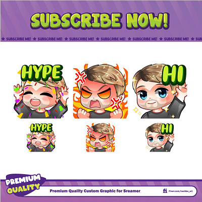 emote twitch brunette boy design discord emotes facebook emotes illustration loyalty badges sub badges sub emotes twitch emotes youtube emotes