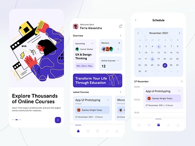 Online Course Platform - Concept app courses design education illustration mobile ui ux