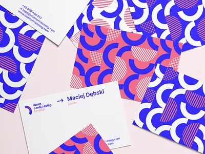 Pattern on business cards brand identity branding business card company card geometric geometric pattern graphic design logo design pattern shapes