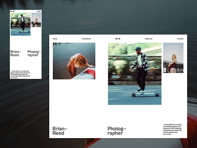 Brian Reed — Photographer about animated clean creative design gallery layout minimal mobile personal photo photographer portfolio responsive simple typography web webdesign website whitespace