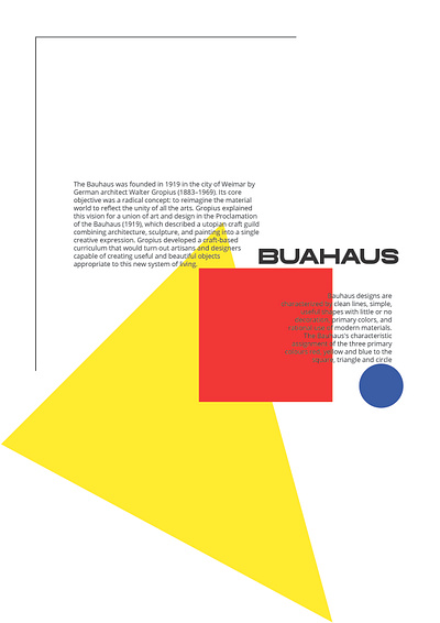 Bauhaus Poster bauhaus graphic design graphics inspiration modern poster typography vector visual design
