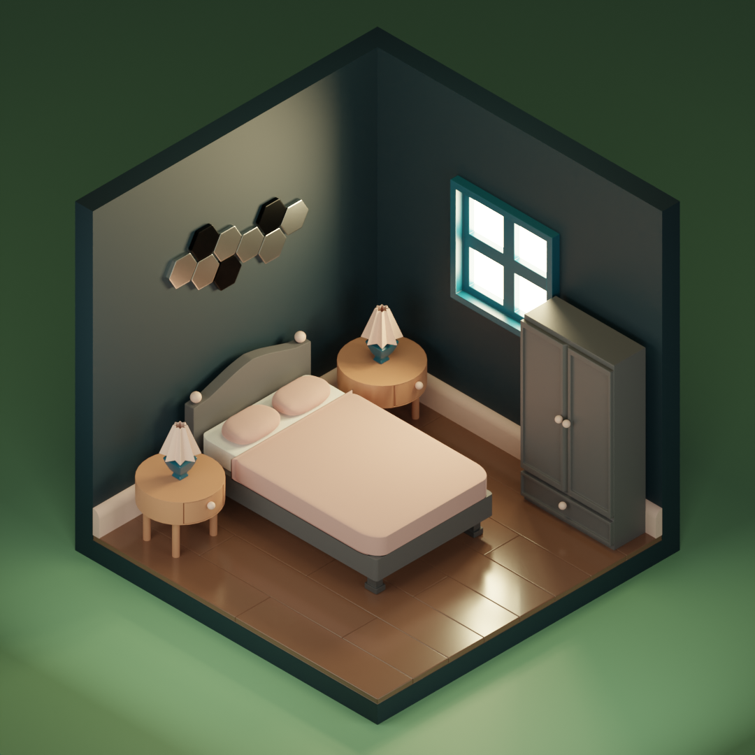 3d Bedroom By Muhammed Hamza On Dribbble