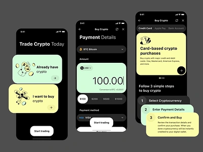 Buy Crypto app animation app app design best app best mobile app design inereaction ios ios design mobile mobile app top app top mobile app ui ui design ux