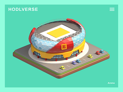 HODLVERSE - Arena 3d animation app branding crypto game graphic design illustration interface isometric landing page lowpoly metaverse modeling motion graphics nft render webdesign