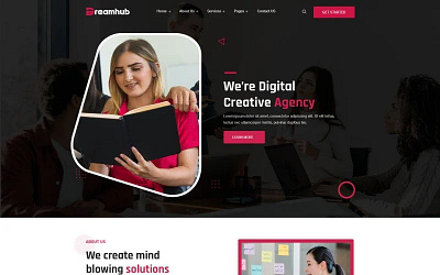 Dreamhub - Creative Agency HTML5 Template agency company creative modern portfolio responsive safety services startup technology