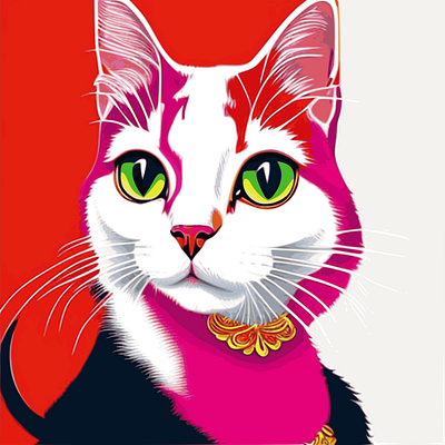 Red cat cat design