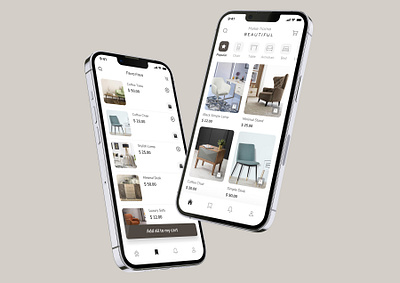 Stylon - Furniture App adobe xd branding graphic design mobile app prototype ui user interface uxui design wireframe