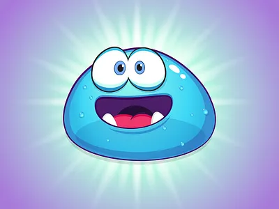 Bruno, My Virtual Slime Pet! - Mobile App android app branding cartoon character design creature dramaton fun girl creativity illustration ios logo mascot mobile game quirky scary bizarre monster tamagotchi vector