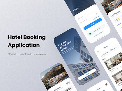 Hotel Booking App graphic design ui