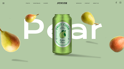 JUICER - Juice brand Website animation behance branding concept design figma illustration logo motion graphics product design prototype responsive ui wireframe