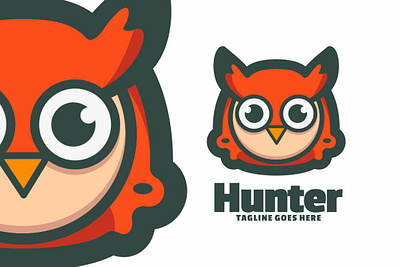 Hunter animal branding cute mascot design graphic design illustration logo vector