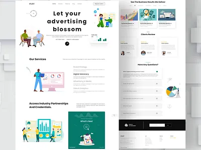 Digital Marketing Agency Landing Page Website advertising agency website company digital agency digital marketing digital marketing company full website design homepage landing page promotion website saas website search engine optimization seo seo agency ui ux web web design website website ui