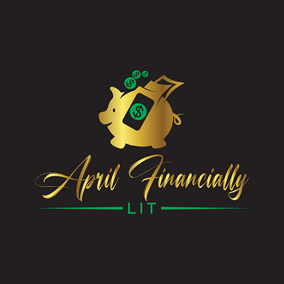 Financial logo cartoon