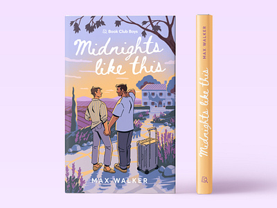 Midnights like this book cover couple gay illustrated book cover illustration lavender lgbt provence
