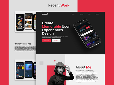 UI/UX Portfolio app design graphic design portfolio typography ui uiux design uiux portfolio user experince web web design website design