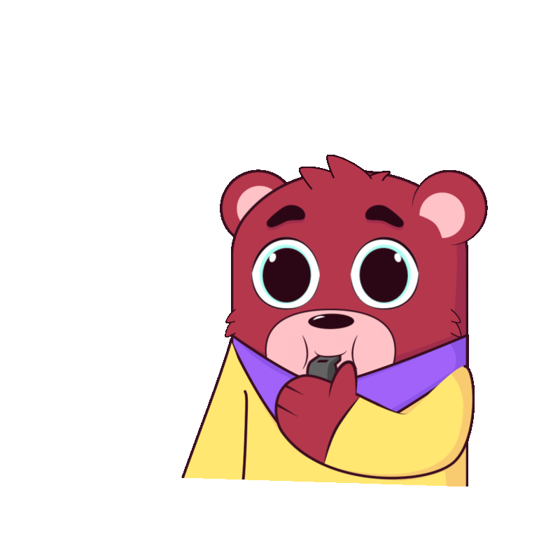 Emotional Bear 2d animation bear design emoji flat gif heart illustration logo love motion motion graphic sticker ui