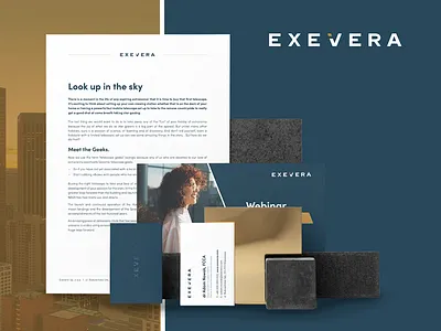 Exevera branding design graphic design logo ui ux www