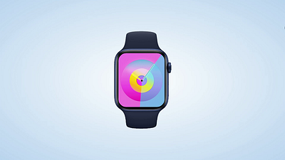 iOS 10 Watch Palette Face 3d animation branding graphic design ui