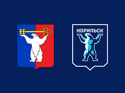 HC Norilsk Polar identity bear coat of arms crest design polar q10 sport sports sports branding sports design sports identity sports logo