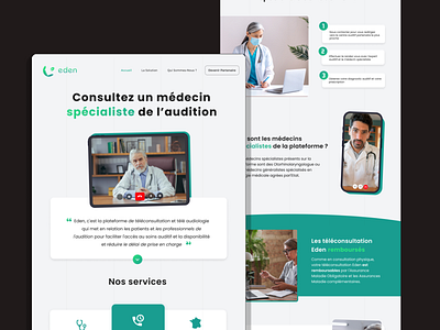 Doctor application app audition bright design doctor green illustration landing page online ui visio web design webapp webdesign