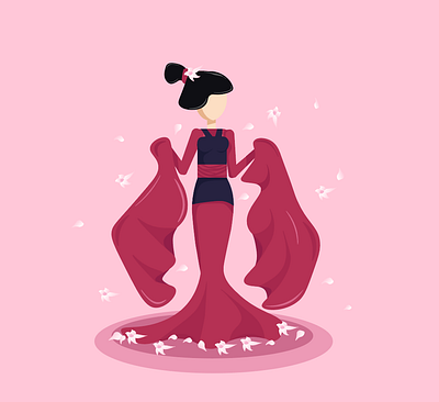 Mulan design graphic design illustration vector