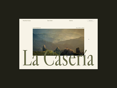 La Casería - website animation design figma ui ux video web web design webflow