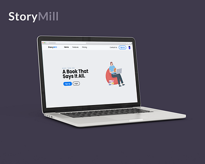 StoryMill adobe xd design graphic design product typography ui uiux ux web web design website xd
