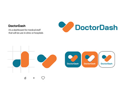 Medical Dashboard Platform Logo app branding design doctors hospital logo medical