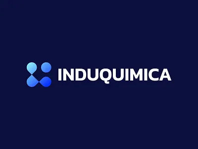 Induquimica - Approved Logo Design bio brand identity brand sign branding connection link health identity identity design logo logo design logo designer logotype mark media tech digital medical molecule pharma startup startup branding symbol