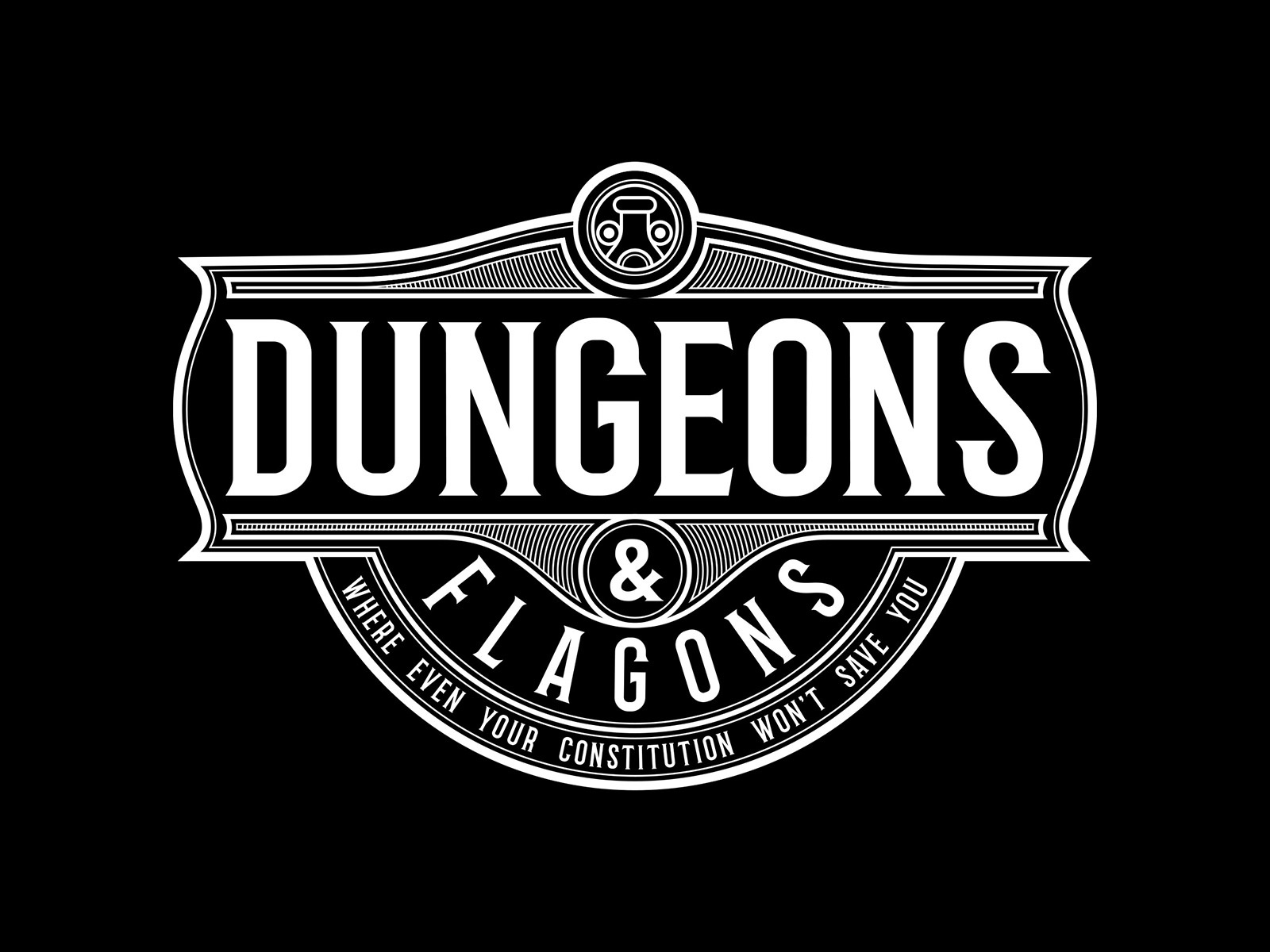 Dungeons & Flagons Logo Design by Christine Wilde on Dribbble