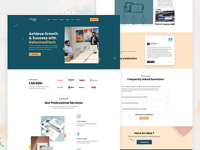 ReformedTech Website Design design graphic design ui ux web design