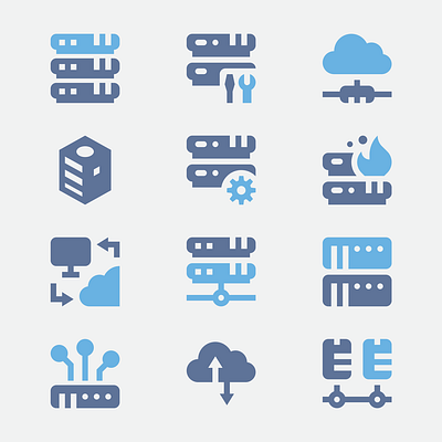 $1+, Server Icons by EDT.Graphics on Dribbble