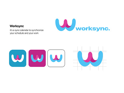 Schedule Your Work with Worksync apps branding design logo productivity schedule work