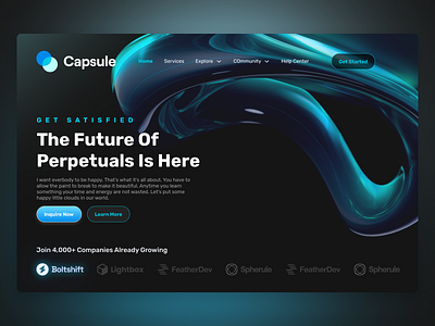 Futuristic Themed and Neonized Website branding figma graphic design ui web design