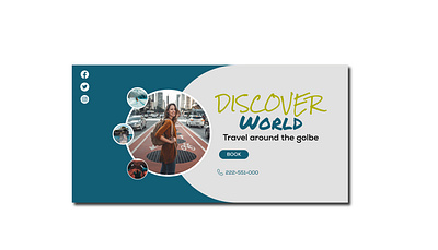 Travel post branding design discover graphic design illustration travel