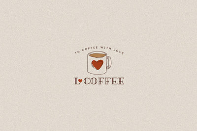 Logotype for Coffeeshop Love Coffee branding cute logo design logo illustration logo logotype