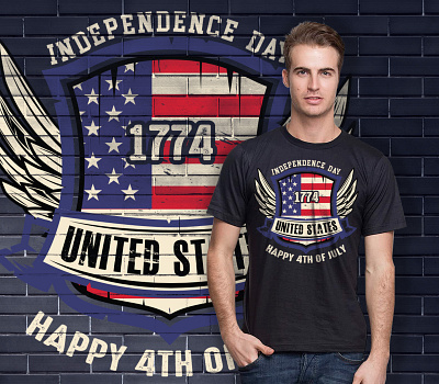 4th of July Independence Day T-Shirt Design 4th of july t shirt design america america t shirt design celebration design freedom graphic design independence day independence day t shirt design retro shirt shirt design t shirt t shirt design tshirt us vintage