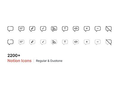 2200+ Notion Icons - Overflow Design app icon figma free freebie icon iconography iconpack icons iconset illustration sketch svg ui icon vector web icon