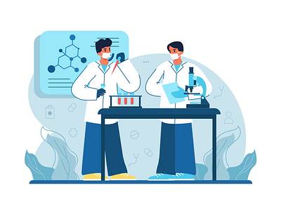 Medical lab 2d animation doctor flat illustration labdiscoveries labheroes lablife lablove labrat labwork man media medicinelab medlab medtech motion sciencerules social woman