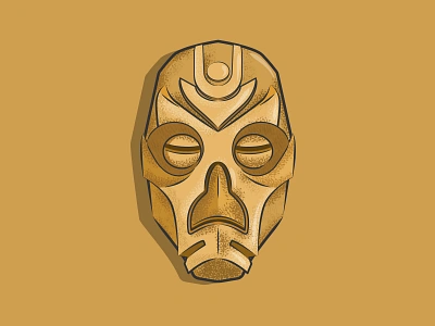 Krosis' Mask bethesda dragon elder scrolls illustration skyrim vector vector art vector illustration video games