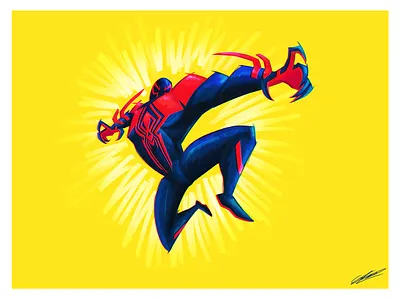 SPIDERMAN 2099 character characterdesign comics dessin drawing fanart illustration illustration art intothespiderverse marvel miguel spiderman spiderman2099 spiderverse