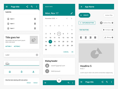 Material Design UI app app design behance buttons carts components design dialog dribbble elements fields footer popup radio button tabs tools typography ui ux web design