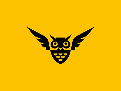 Another Owl for Paul animal bird branding design emblem geometric icon identity illustration logo mark nature negative space owl paul ibou shield symbol tribute vector wisdom