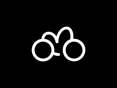 Bicycle Love Logomark bicycle branding clean creative design friendly geometric logo logo for sale logos for sale love heart mark icon minimal minimalism modern proffesional premade logo simple sport symbol unused logo