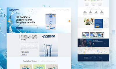 Poojan Ro industries Web design by Whitefern