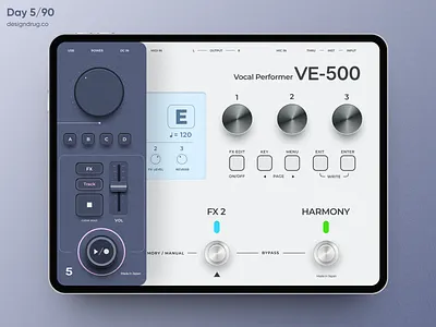 Vintage Skeuomorphic Radio 3d app design ipad logo minimal music music app radio skeumorphism ui