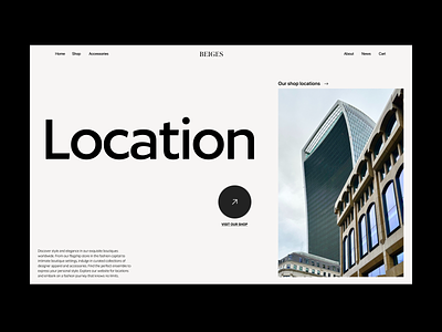 Store locations branding design grid header minimal shop store typography ui ux web